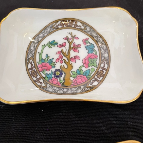 Set Of Two (2) “Indian Tree” Coalport w/ Gold Trim Pin Dishes - Picture 7 of 10